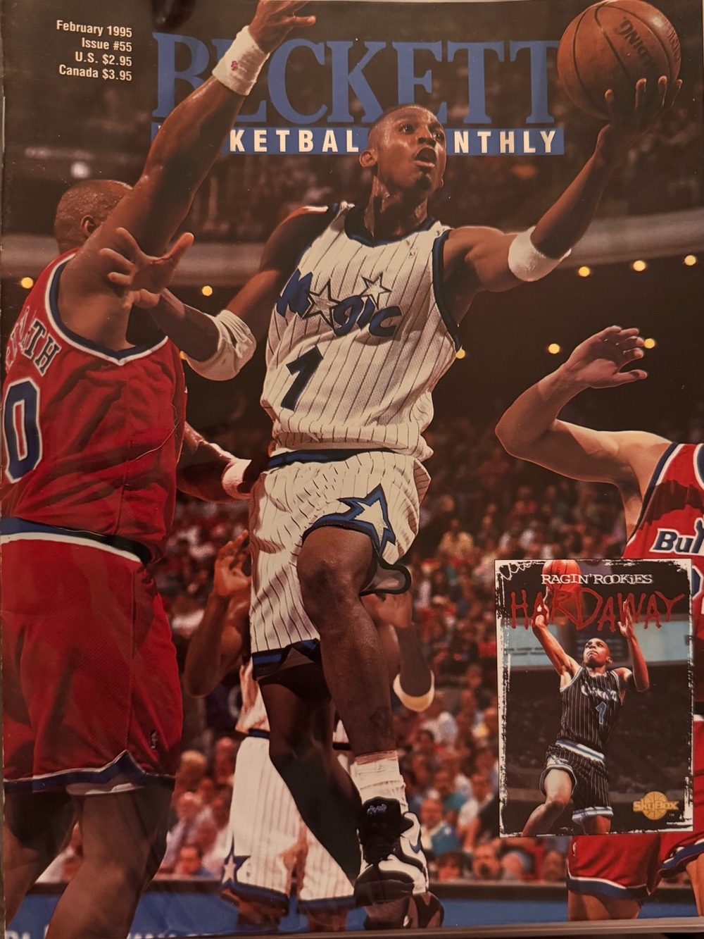 Beckett Basketball Monthly #55 February 1995 Hardaway
